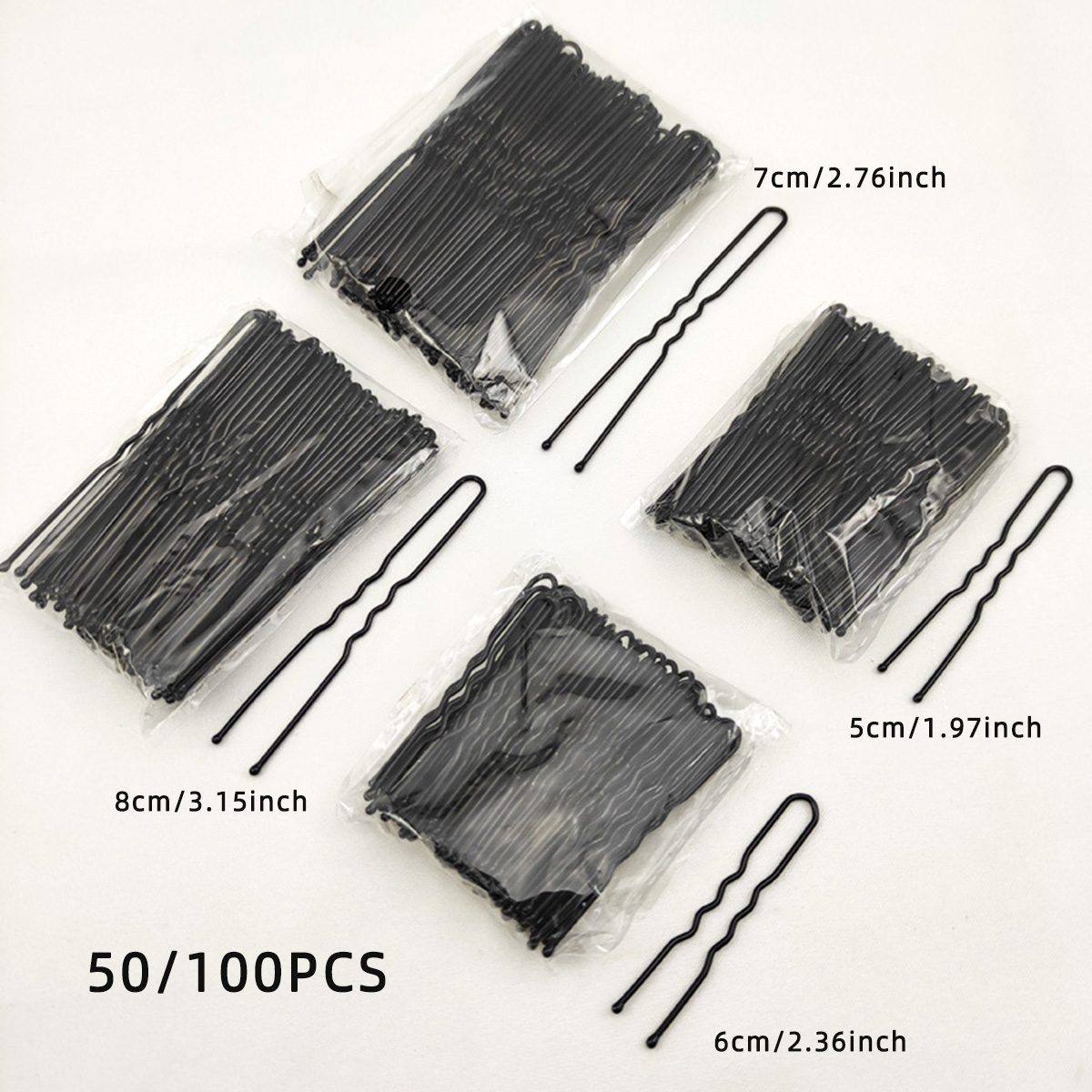 Hair Bundles - 50/100 SZT. Damskie Wsuwki do Włosów