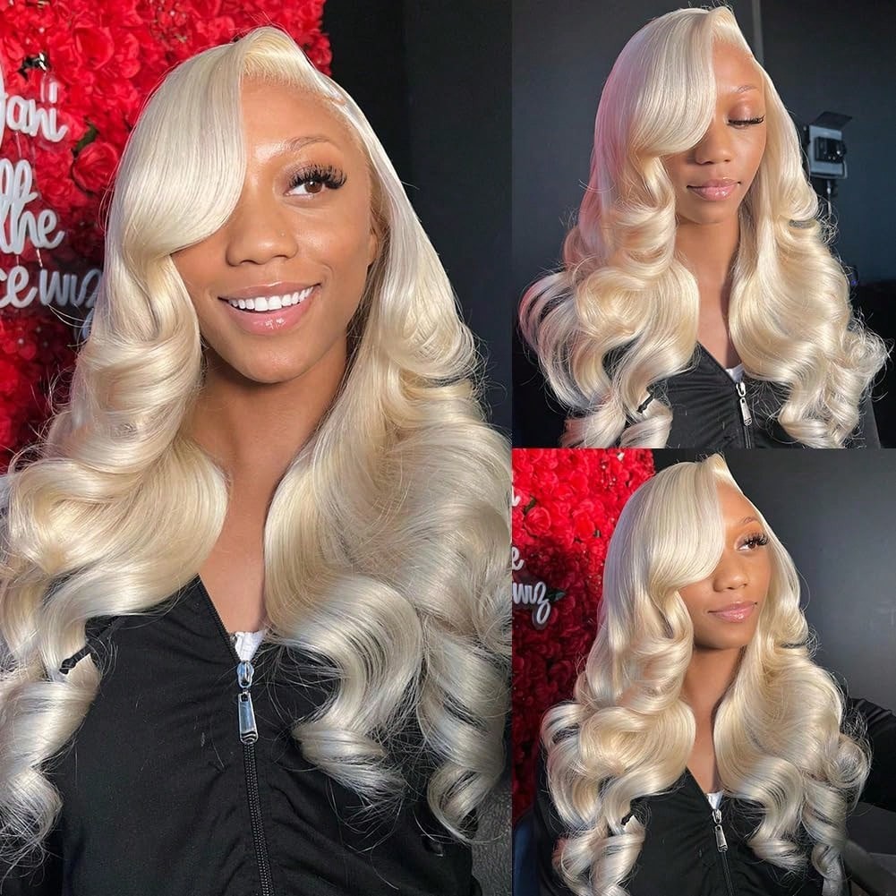 613 Blonde Body Wave Lace Front Wig - Peruka typu lace front 613, 13x6,