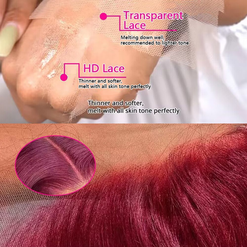 Lace Front Wigs - Peruki z naturalnych włosów, z przednią