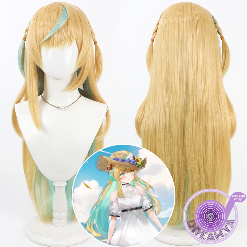 Synthetic Wigs - Peruka Cosplay Tachitsute Toto Vtuber Blond