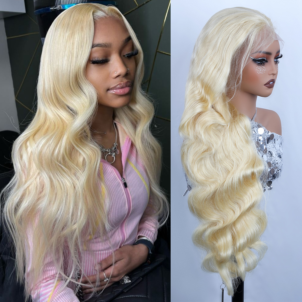 Peruka z ludzkich włosów, 30 4 – 613 Blonde Body Wave Lace Front Wig recenzja i cena