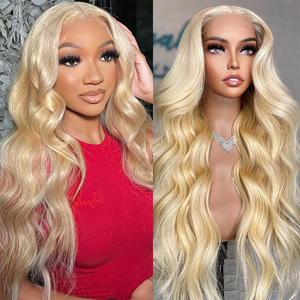 Peruka z ludzkich włosów, 30 4 – 613 Blonde Body Wave Lace Front Wig recenzja i cena