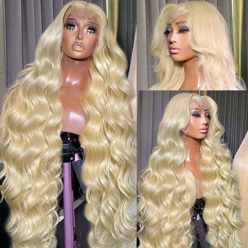 Peruka z ludzkich włosów, 30 4 – 613 Blonde Body Wave Lace Front Wig recenzja i cena