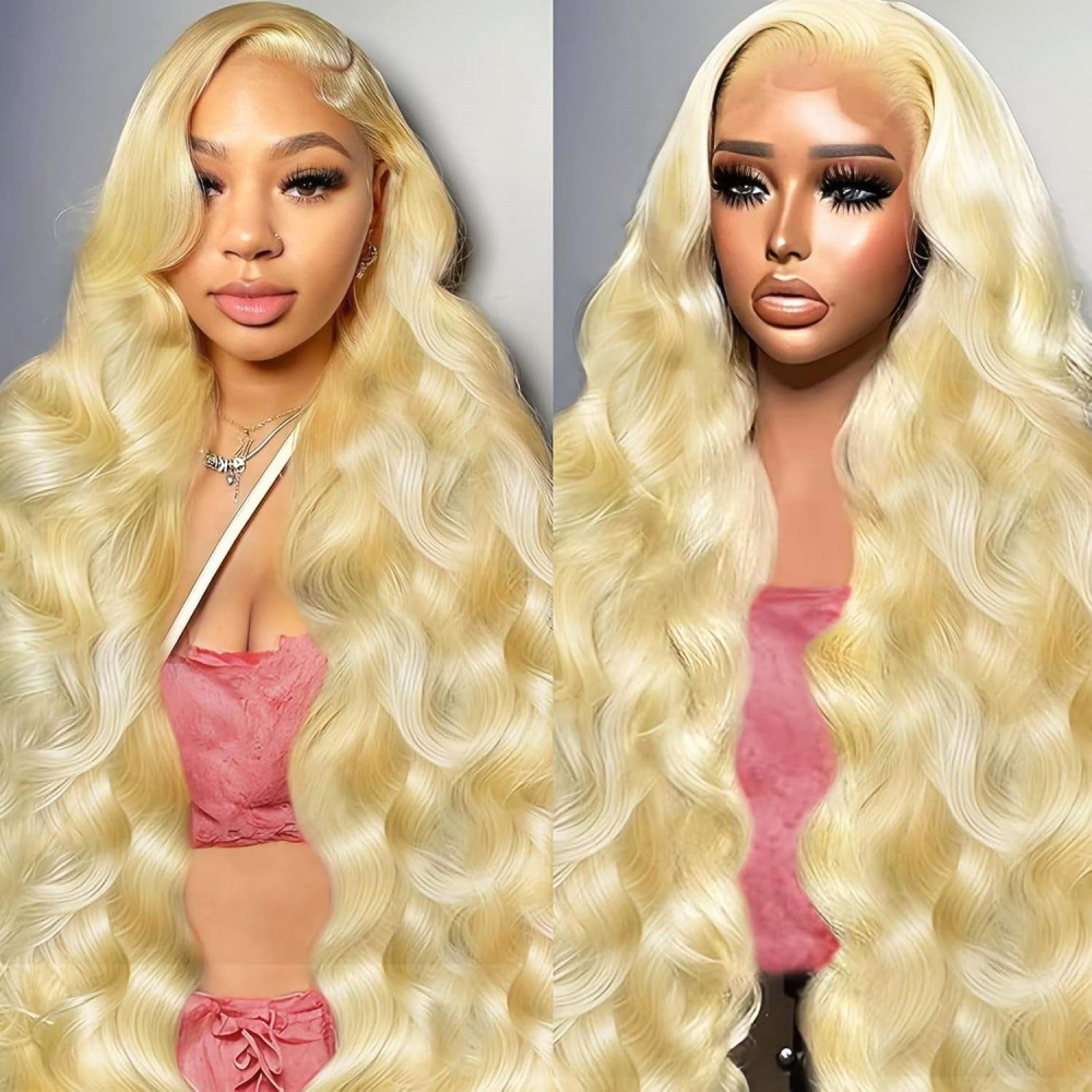 200% 250% gęstości, blond 613, – 613 Blonde Body Wave Lace Front Wig recenzja i cena