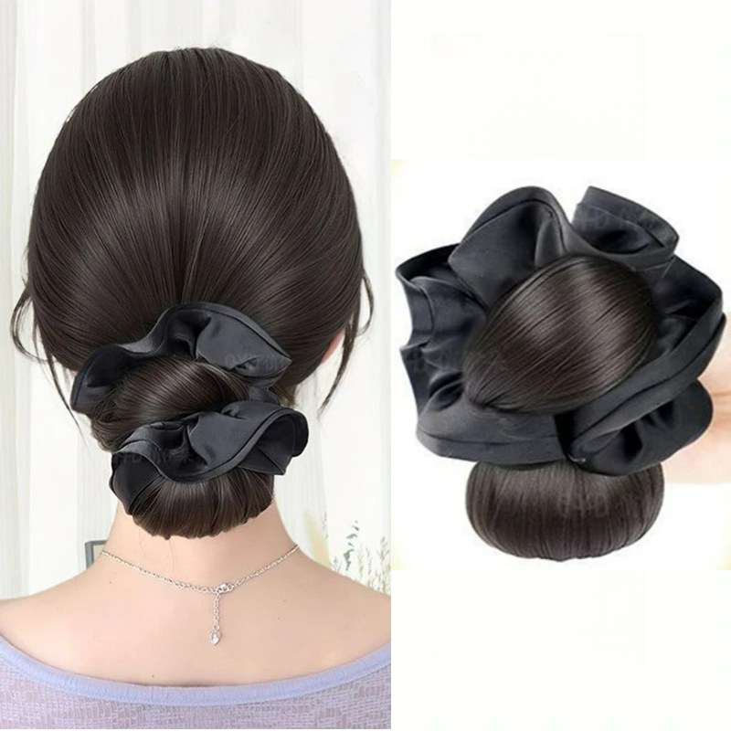Nowy syntetyczny kok z satyny  – Claw Clip Messy Bun Hair Piece recenzja i cena