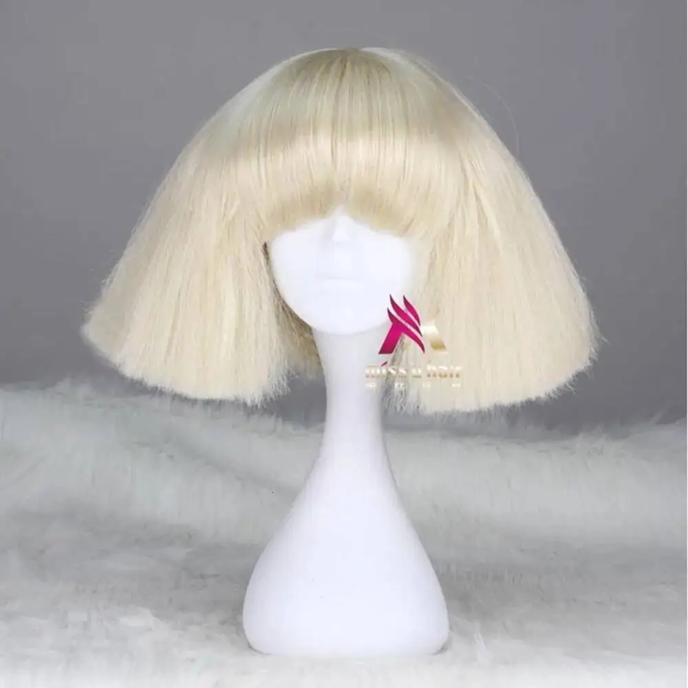 Czarna peruka Lady Gaga, blond – Synthetic Wigs recenzja i cena