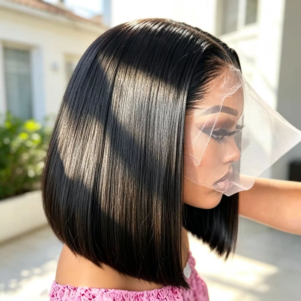 Peruki z prostą koronką 13x6,  – Pre Parted 13X4 Lace Front Bob Wig recenzja i cena