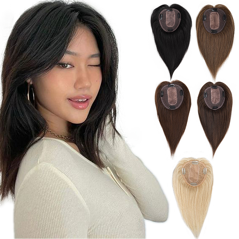 10-calowy doczepiany top z wło – Seamless Clip In Hair Extensions Human Hair recenzja i cena