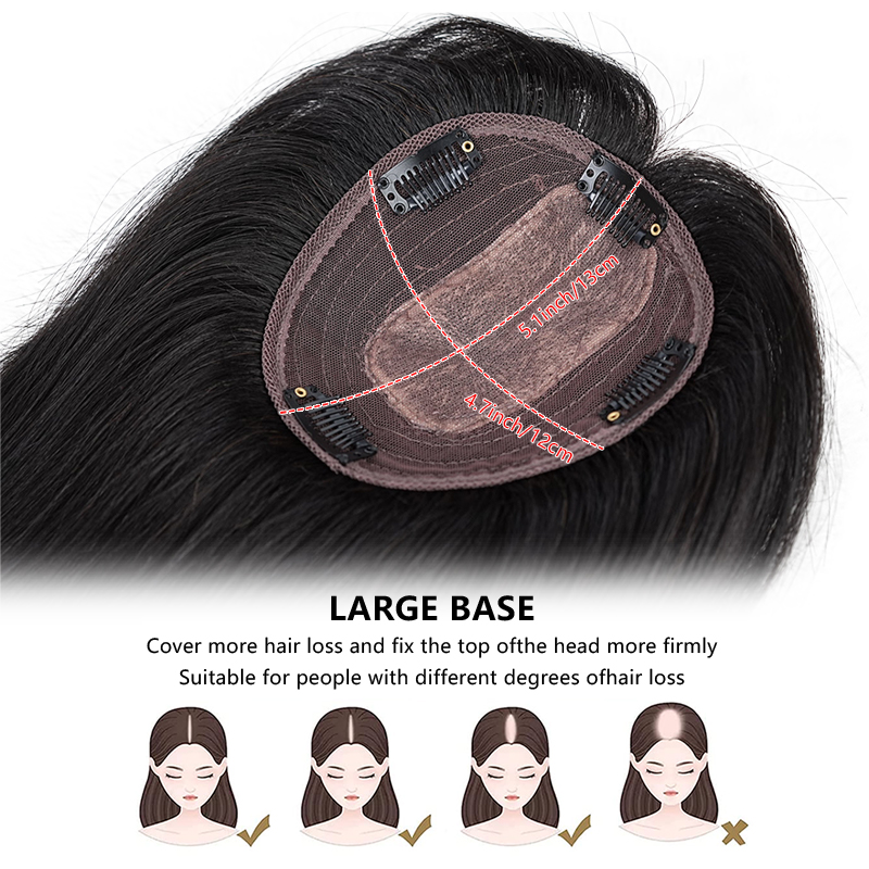 10-calowy doczepiany top z wło – Seamless Clip In Hair Extensions Human Hair recenzja i cena